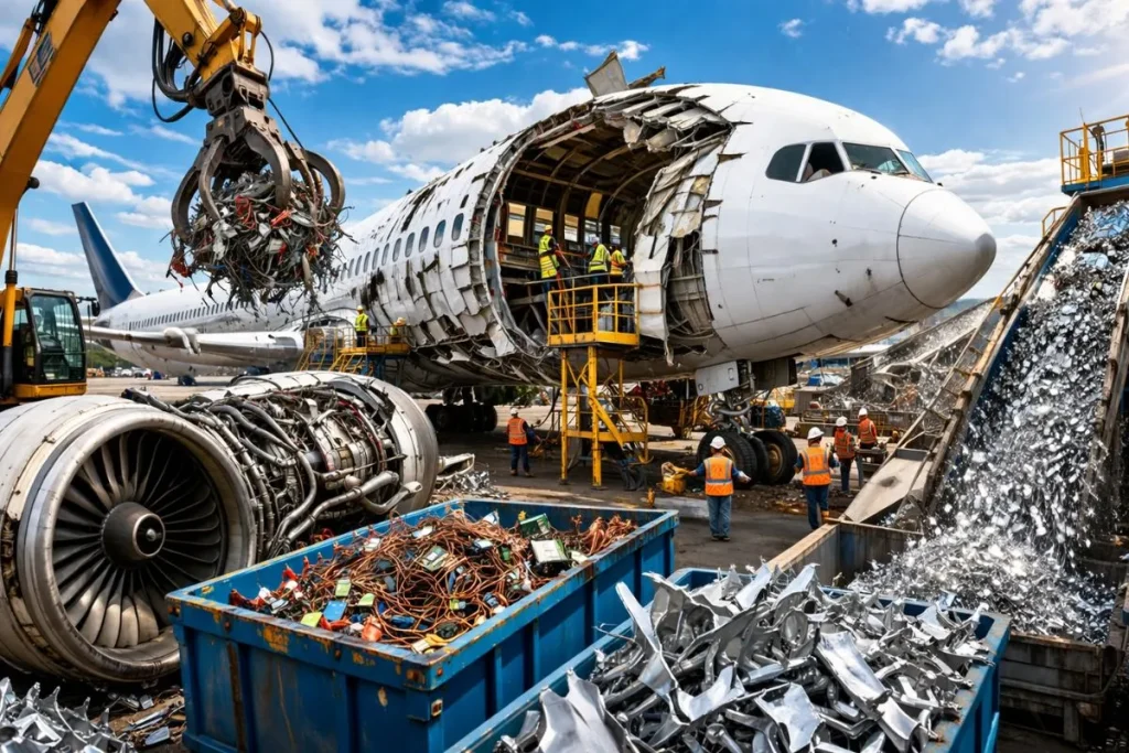 Avioes-aposentados-valem-bilhoes-por-tras-do-ferro-velho-um-processo-industrial-rigido-desmonta-cada-peca-recupera-metais-e-eletronicos-transforma-fuselagens-5 (1)